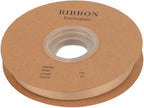 Double Side Satin Ribbon, Continuous 20 Yards,Use for Craft Bows Bouquet, Gift Wrapping, Wedding Decoration, Floral Arrangement (Apricot, 1/2 inch)