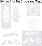 30 Pack 4 Mil Blank Stencil Sheets, 12 x 12inch Clear Mylar Blank Stencils, Reusable Template Material for Make Your Own Stencil
