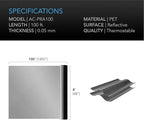 AC Infinity Mylar Film Roll 4' x 100', Reflective PET Foil Sheet, 2 mil Thick Tear-Resistant Cover Vapor Barrier for Greenhouses, Patio, Gardens, and DIY Grow Rooms