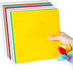 2 Pack 10 Colors Origami Paper Double Sided Color 100 Sheets Square Easy Fold Paper for Beginner (Centimeters, 20x20)