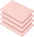 4 Pack 4"x6" Pale Pink Rubber Stamp Carving Blocks, Rubber Carved Brick for Stamp Soft Rubber Crafts and DIY Craft Project