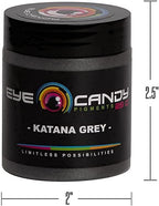 Eye Candy Pigments Premium Grey Mica Powder - Katana Grey (25gr) - for Epoxy, Resin, Soap, Paint, Woodworking, Acrylic Pouring, Bath Bombs, Fishing Lures - DIY Arts and Crafts Additive