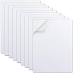MEARCOOH Self Adhesive Foam Sheets, White 9x12 Inch 2mm Sticky Eva Foam Paper for Crafts Cardmaking Photo Frames Classroom Scrapbooking Christmas Crafts (White 10 Sheets)