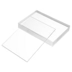Pack of 10 Clear Acrylic Sheet 5" x 7" Cast Plexiglass Panel 1/8" Thick (3mm) Transparent Plastic Board for Sign, Craft, Display Projects, Laser Cutting, Engraving, Painting