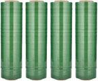 PSBM Green Stretch Wrap, 15 Inch x 1476 Feet, 8 Pack, Tinted Pre-Stretched Shrink Wrap Film for Moving, Packaging, Pallet Wrapping