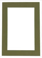 6x8 Mat for 8x10 Frame - Precut Mat Board Acid-Free Show Kit with Backing Board, and Clear Bags Dill Green 6x8 Photo Matte Made to Fit a 8x10 Picture Frame Matboard for Framing, Pack of 1 Mat