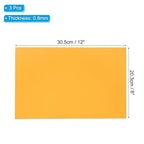 PATIKIL 8x12 Inch Anodized Aluminum Sheet Metal, 3Pcs Laser Plates Engraving Blanks 0.5MM Thin Rectangle for Crafting DIY House Laser Engraving, Yellow