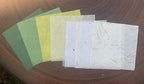 50 Sheets 6 x 6 Inches Natural Fiber Mulberry paper Sheets Square Origami Paper Arts Folding Craft, Decoration Paper, Square Folding Paper for DIY Crafts (Mixed Colors Rice Straw etc.,, 6 x 6)