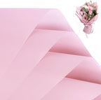FUHITIM 20 Sheets Flower Wrapping Paper -Waterproof Floral Bouquet Wrapping Paper Used for DIY Crafts, Gift Packaging, Florist Supplies Packaging Paper for Wedding Birthday Gift (Pink)