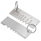 Wire/Metal Sheet Thickness Gauge Stainless Steel Welding Gage Plated Size Inspection Tool Wire Metal Sizes Thickness Gauge