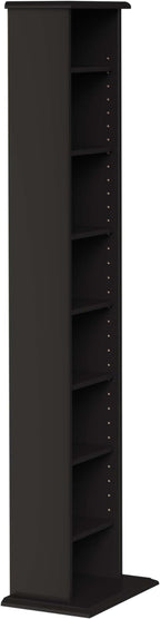 Prepac Narrow Cabinet Media Storage, 13" Wide, Black