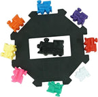 Mexican Train Dominoes Set - Double 12 Dominoes, 91 Tiles Game with Leather Box for Kids, Adults and Family