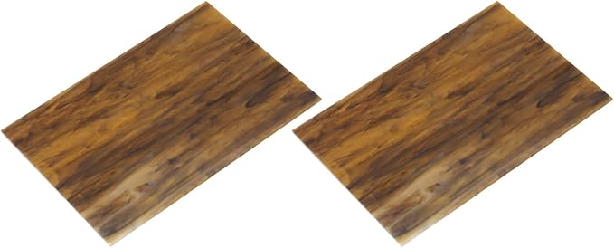 MECCANIXITY 2 Pcs Stained Glass Sheet Mosaic Tile 7.9 Inch x 5.9 Inch Coffee Stained Glass Sheets for Crafts DIY Art Project