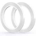 GLAMFIELDS 2 Rolls 1/4" 60Yd Floral Tapes,Clear Floral Tape,White Floral Tape for Bouquet Stem Wrap, Waterproof Florist Tape for Flower Arrangements Supplies Craft Corsages Wedding 60 Yd/Roll