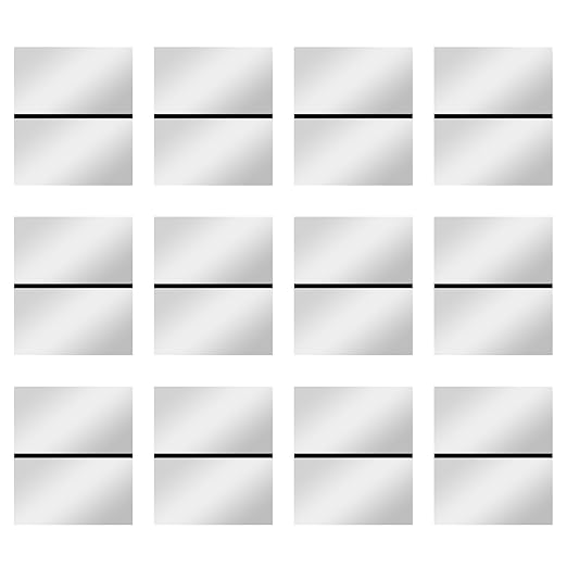 Laser Engraving Blank White ABS Double Color Plastic Sheet, 11.8x6.49x0.05 inch Materials Double Color Plastic Sheet for Interior Signs, Badges (White)