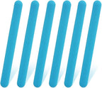 6 PCS Reusable Silicone Stirring Stick, Silicones Stirrings Sticks, Blue Reusable Silicone Wax Stick Popsicle Sticks Tools, for DIY Crafts, Resin, Liquid, Paint