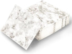 80-Pack Napkins Disposable Paper Towel Cocktail Dinner Party Decoration, Silver Splash