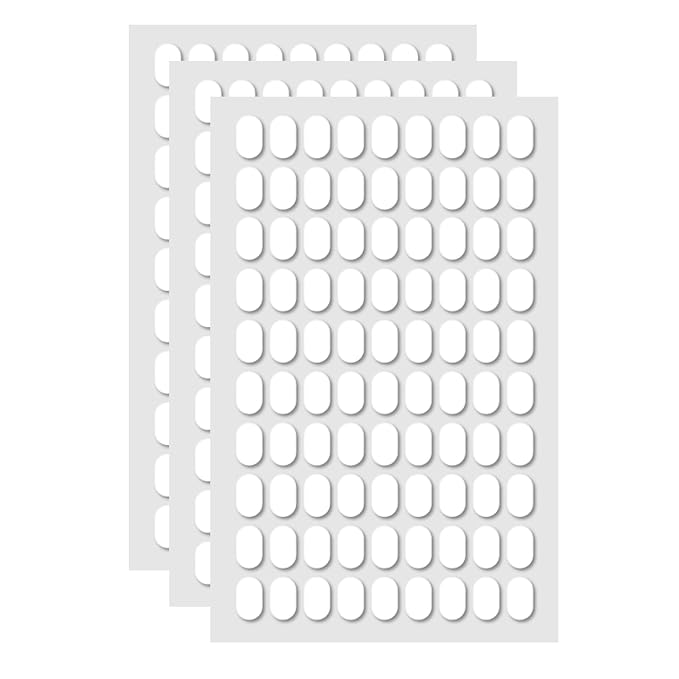 270 Pcs Sticky Tack Poster Stickers, Double Sided Sticky Round Clear Stickers, No Trace Poster Adhesive Putty Removable Waterproof Adhesive Dots for Festival Decoration Sticky Dot (0.31" X 0.51")