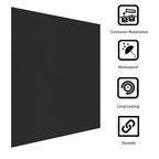 Anodized Aluminum Sheet Metal 12 x 12 x 1/32 Inch Black Anodized Aluminum Metal Plates Engraving Blanks for Laser Engraving, 0.8MM Thin Decorative Aluminum Metal Sheets for Crafting, House Decoration