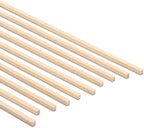 Wood Square Dowel Rods 3/16-inch x 48 Pack of 10 Wooden Craft Sticks for Crafts and Woodworking by Woodpeckers