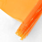 HYANG Orange Transparent PVC Super Clear Holographic Vinyl Faux Leather Sheets 1 Roll 12" x 47" (30cm x 120cm) for DIY Bows Earrings Bags DIY Crafts Making