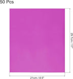 MECCANIXITY 50 Pack Toner Reactive Foil ,Deco Foil Transfer Sheets 8.5"x11" A4 Hot Foil Paper for Laser Printer Scrapbooking Heat Transfer DIY Craft,Rose Red