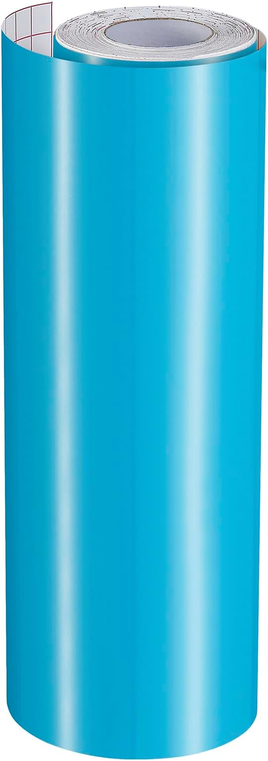 Ant Smart Adhesive Permanent Vinyl Compatible with Cricut Explore and Maker Series Without Cutting Mats, Create DIY Projects, Decals, Stickers & More (Light Blue, 13inch x 50ft)