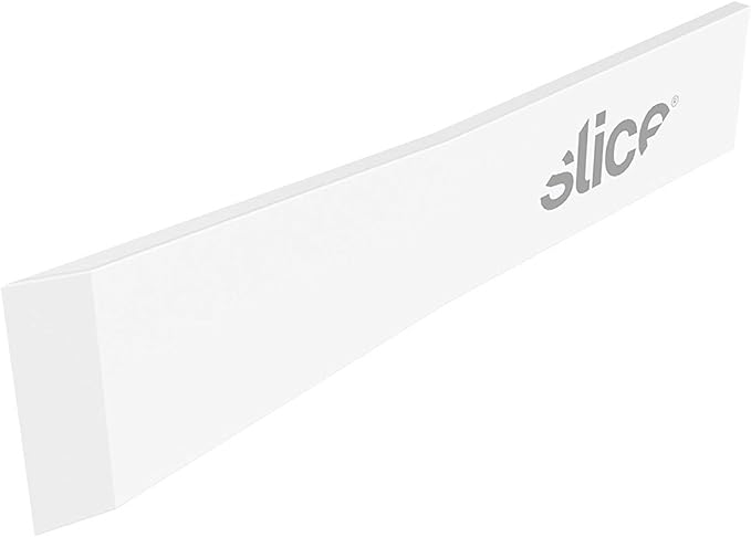 Slice 10534-CS Chisel Blades, Ceramic Blade Lasts 11x Longer Than Metal, Finger Friendly Edge, 24 Blades, White