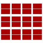 Laser Engraving Blank Red ABS Double Color Plastic Sheet, 11.8x6.49x0.05 inch Materials Double Color Plastic Sheet for Interior Signs, Badges (Red)