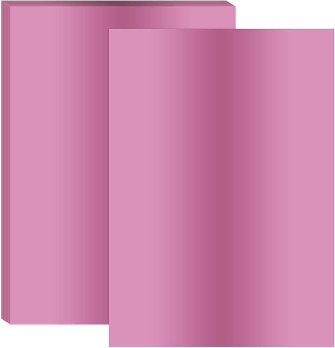 PATIKIL 11.7x8.3" Hot Stamping Foil Paper Sheet, 20 Sheets A4 Heat Transfer Hot Stamping Paper Foil for Leather DIY Logo Decor Craft Gift Package Scrapbook Card, Light Purple