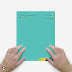 8.5 x 11" Sea Blue Color Paper Smooth, for School, Office & Home Supplies, Holiday Crafting, Arts & Crafts | Acid & Lignin Free | Regular 20lb Paper - 100 Sheets
