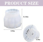 Resin Jar Mold with Lid, Silicone Jar Mold 3D Storage Jewelry Candle Holder Container Mould for Resin Casting, Concrete Craft Decor