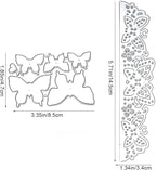 Lace Metal Cutting Dies Butterfly Lace Cut Die for Card Making DIY Scrapbooking Album Paper Decorative Stencil