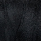 Colored Natural Bulk Wool roving, 8 OZ. Best Wool for Needle Felting, Wet Felting, handcrafts and Spinning Yarn (Total Black)