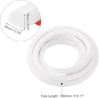 uxcell Flexible Molding Trim, 118 Inch Flexible Quarter Round Molding Silicone Peel and Stick Trim Self Adhesive Shower Water Barrier for Corner Decor Bathroom Kitchen, White