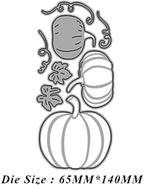 Lapoo Halloween Metal Cutting Die for Scrapbooking, 3D Backgrounds Frame New Cutting Dies DIY Album Card Making Decor Paper Metal Die Cuts Party Wedding Decorations (Halloween Pumpkin 5.6 x 2.6 in)