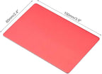 uxcell Blank Metal Card 100x60x1mm Anodized Aluminum Plate for DIY Laser Printing Engraving Red 5 Pcs