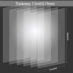 12 Pack 7 mil Blank Stencil Sheets 12 x 24 inch Mylar Sheet, Acetate Sheets for Crafts, Milky Translucent PET Template Material