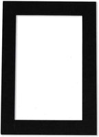 11x14 Mat Bevel Cut for 8.5x11 Photos - Acid Free Black With Black Core Precut Matboard, Backing Board and Crystal Clear, Self Seal Bag - For Pictures, Framing - 4-ply Thickness