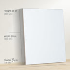 PHOENIX 20x24 Inch 2 Pack Artist Canvas - Large Stretched Canvases for Painting - 3/4 Inch Profile, 100% Cotton 11 Oz. Gesso Primed White Blank Professional Canvas Oil & Acrylic Paints