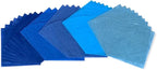 50 Sheets 6 x 6 Inches Natural Fiber Mulberry paper Sheets Square Origami Paper Arts Folding Craft, Decoration Paper, Square Folding Paper for DIY Crafts (Ocean Blue Tone, 6x6 Inch)
