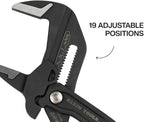 Klein Tools D53110 Compact Plier Wrench, High Leverage Multi-Use Adjustable Plier Wrench with Smooth Jaws, 10-Inch