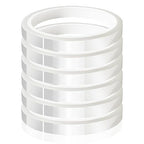 6 Rolls 10mm x33m(108ft) Clear Heat Tape,Transparent High Temperature Heat Resistant Tape,Heat Transfer Tape for Heat Press and Sublimation,Heat Transfer Vinyl,No Residue