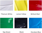 Mont Marte Discovery School Acrylic, 6 Basic Colors, 1/2 Gallon (2 Liter), Ideal for Students and Artists. Excellent Coverage and Fast Drying. Pump Lid Included