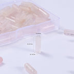 Natural Rose Quartz Crystal Cylinder Tube Beads 4x13mm 38cm/str Loose Semi Gemstone Stone Beads for Making Bracelets Necklace Earrings