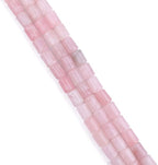 Natural Rose Quartz Crystal Cylinder Stone Loose Semi Gemstone Beads for Jewelry Making 10mmx14mm 38cm