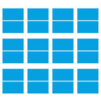 Laser Engraving Blank Blue ABS Double Color Plastic Sheet, 11.8x6.49x0.05 inch Materials Double Color Plastic Sheet for Interior Signs, Badges (Blue)