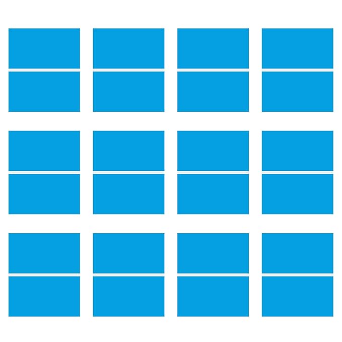 Laser Engraving Blank Blue ABS Double Color Plastic Sheet, 11.8x6.49x0.05 inch Materials Double Color Plastic Sheet for Interior Signs, Badges (Blue)