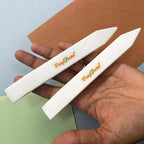 CrafTreat Large Teflon Bone Folder Tool for Paper Crafting and Scrapbooking - 2 Pcs - Creaser and Scorer for Card Making, Origami - Book Binding Tool - Smooth, Non Stick, Ergonomic Tools (Large 2 pcs)