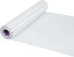 HTV Iron on Vinyl 12Inch by 12ft Roll Heat Transfer Vinyl for T-Shirt HTV Vinyl Rolls for All Cutter Machine - Easy to Cut & Weed for Heat Transfer Design (12ft, White)